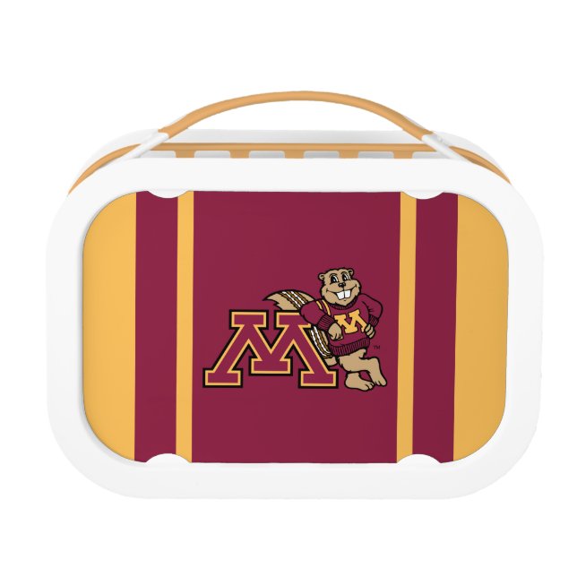 Goldy Gopher & Minnesota M Lunch Box (Front)