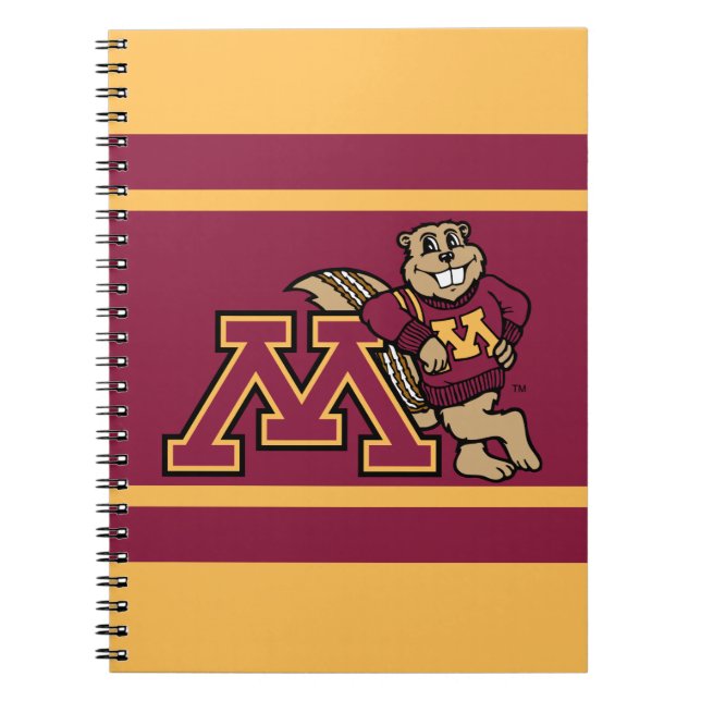 Goldy Gopher & Minnesota M Notebook (Front)