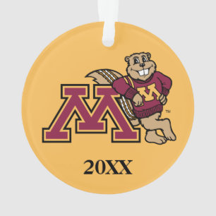 Goldy Gopher & Minnesota M Ornament
