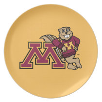 Goldy Gopher & Minnesota M Plate