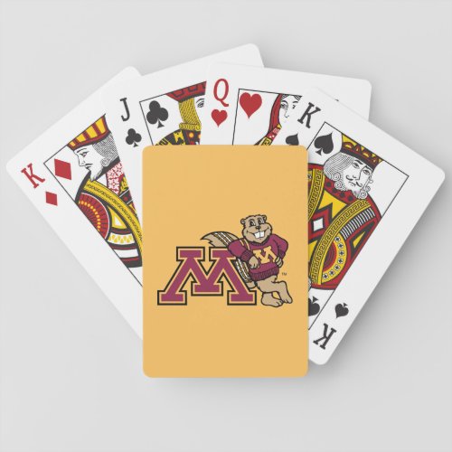Goldy Gopher  Minnesota M Playing Cards