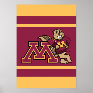 Goldy Gopher & Minnesota M Poster