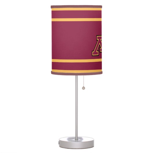 Goldy Gopher & Minnesota M Table Lamp (Left)