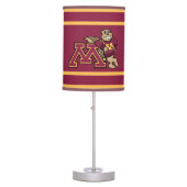 Goldy Gopher & Minnesota M Table Lamp (Front)
