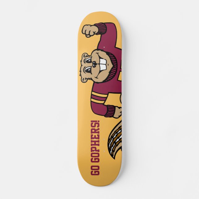Goldy Gopher Skateboard Deck (Front)