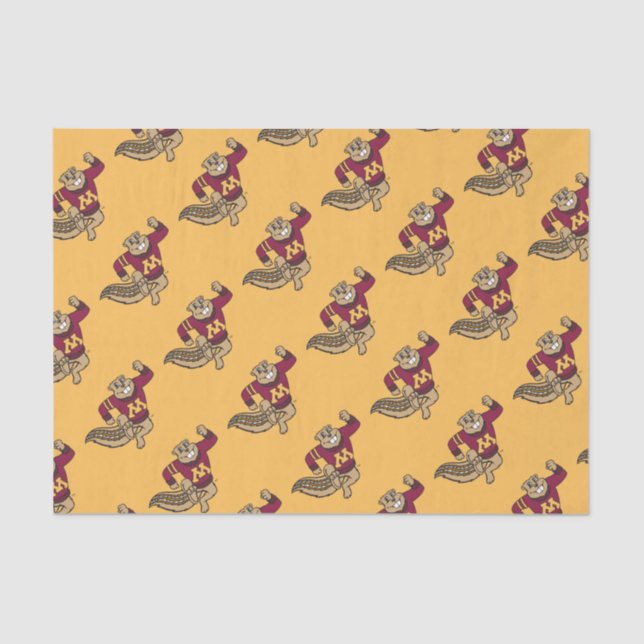 Goldy Gopher Tissue Paper (Front)