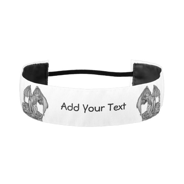 Golem Gargoyle Athletic Headband (Front)