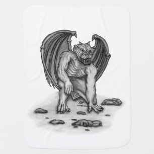 Golem Gargoyle Baby Blanket