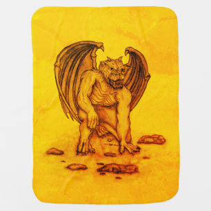 Golem Gargoyle Baby Blanket