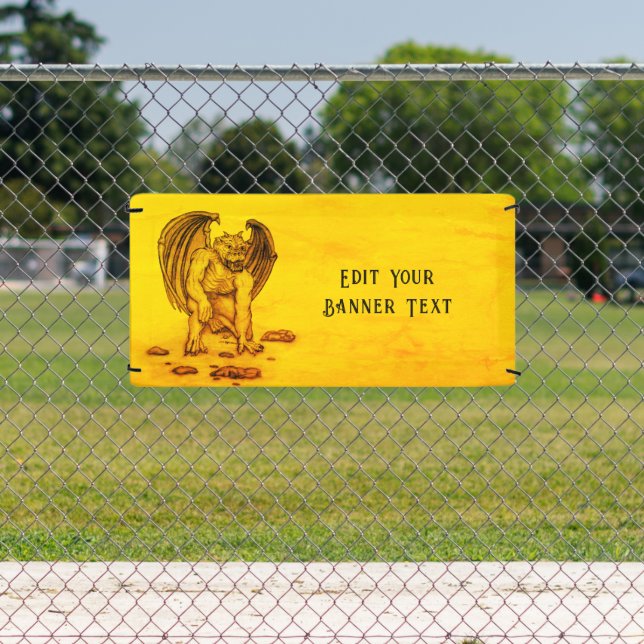 Golem Gargoyle Banner (Insitu)