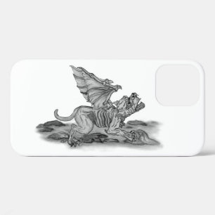 Golem Gargoyle black and white Design iPhone 12 Case