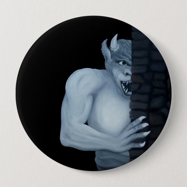 GOLEM - Gargoyle Button (Front)