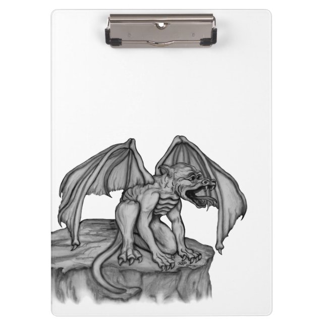 Golem Gargoyle Clipboard (Front)