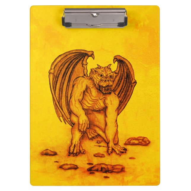 Golem Gargoyle Clipboard (Front)
