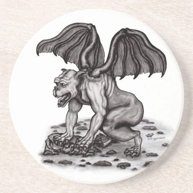 Golem Gargoyle Coaster (Front)