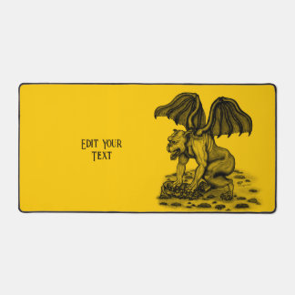 Golem Gargoyle Desk Mat