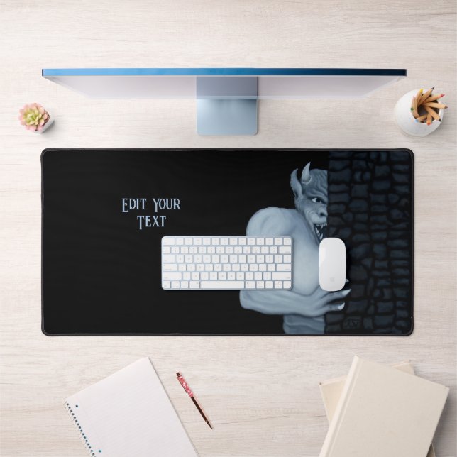 Golem Gargoyle Desk Mat (Office 1)