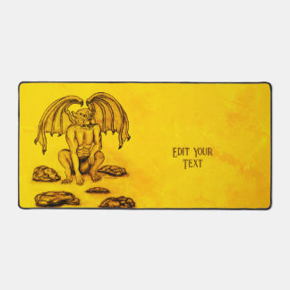 Golem Gargoyle Desk Mat