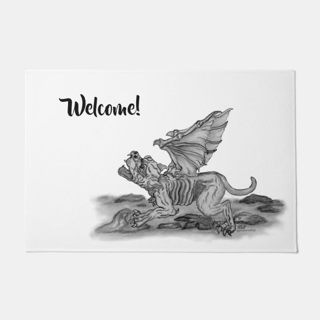 Golem Gargoyle Doormat (Front)