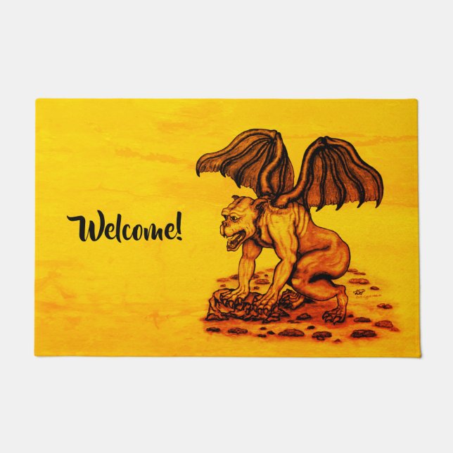 Golem Gargoyle Doormat (Front)