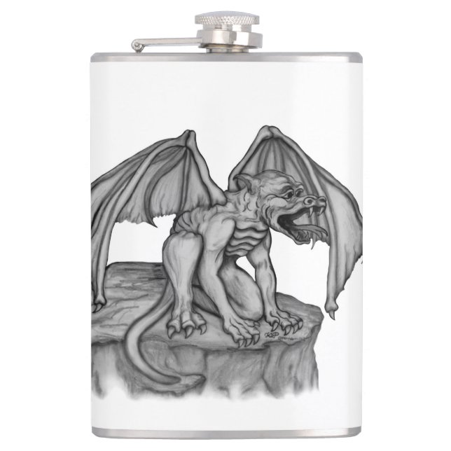 Golem Gargoyle Flask (Front)