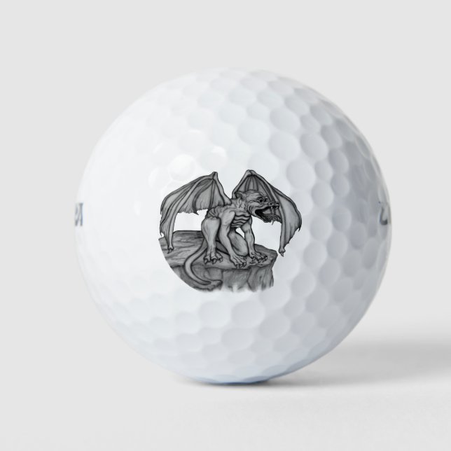 Golem Gargoyle Golf Balls (Front)