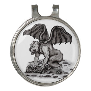 Golem Gargoyle Golf Hat Clip
