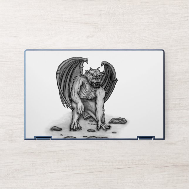 Golem Gargoyle HP Laptop Skin (Front)
