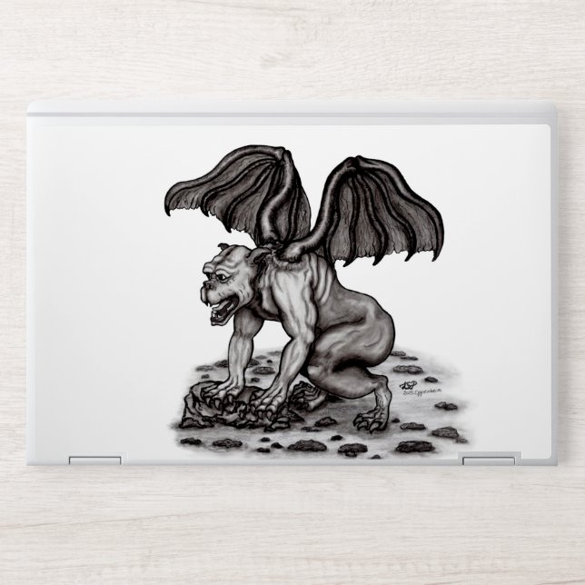 Golem Gargoyle HP Laptop Skin (Front)