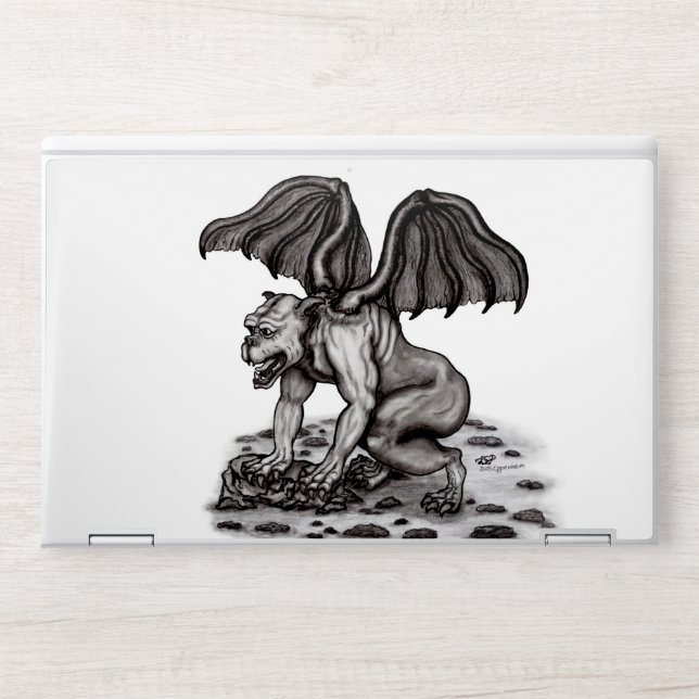 Golem Gargoyle HP Laptop Skin (Front)