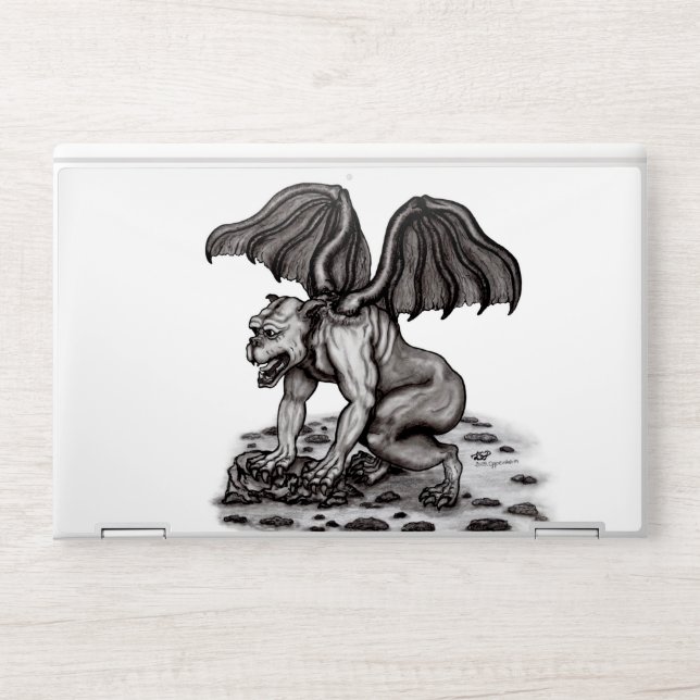 Golem Gargoyle HP Laptop Skin (Front)