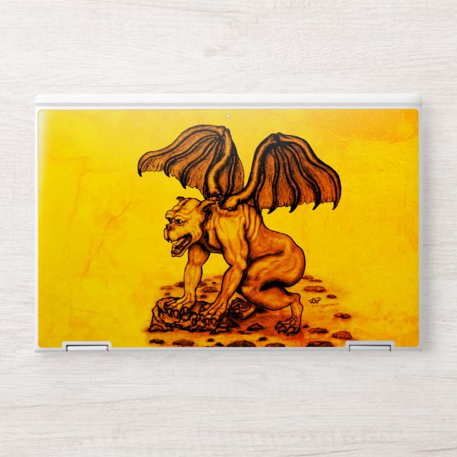 Golem Gargoyle HP Laptop Skin (Front)