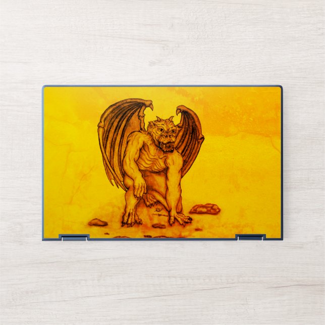 Golem Gargoyle HP Laptop Skin (Front)