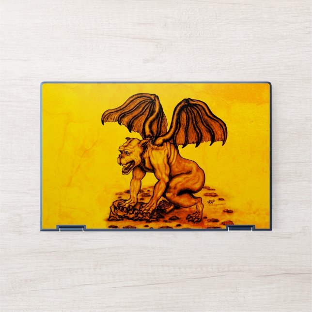 Golem Gargoyle HP Laptop Skin (Front)