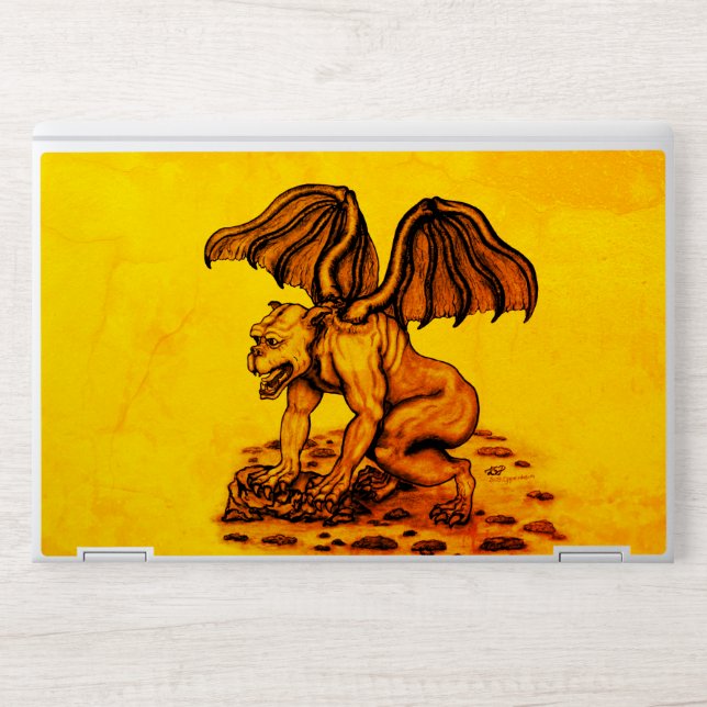 Golem Gargoyle HP Laptop Skin (Front)