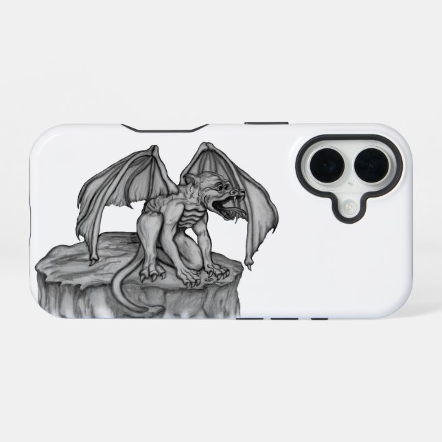 Golem Gargoyle Iphone Case (Back Horizontal)