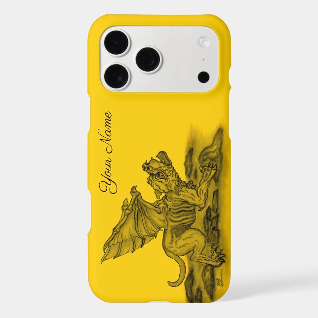 Golem Gargoyle Iphone Case (Back)