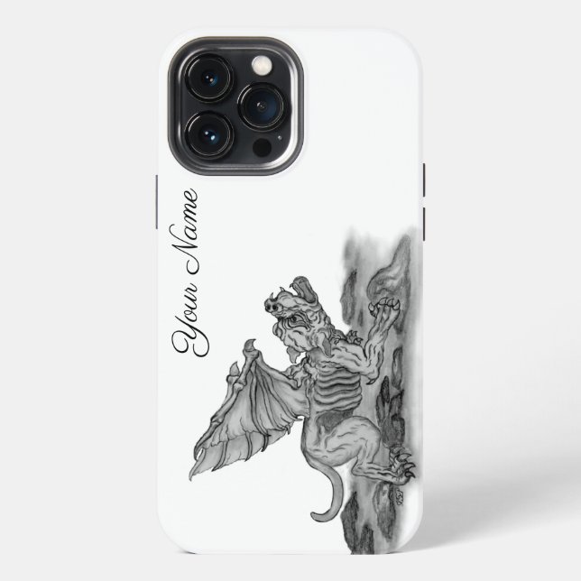 Golem Gargoyle Iphone Case (Back)