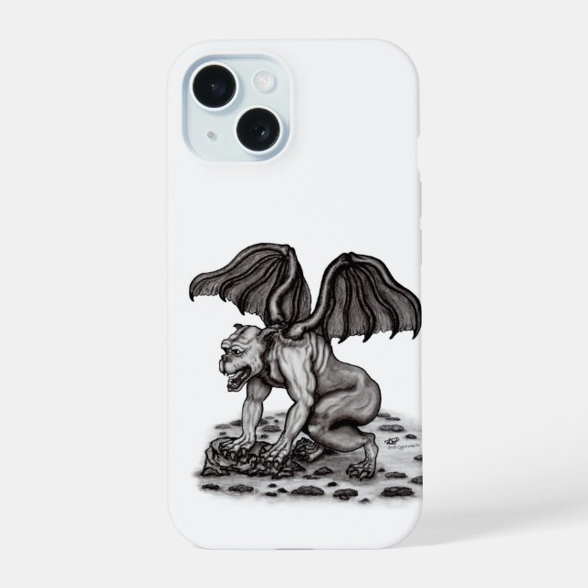 Golem Gargoyle Iphone Case (Back)