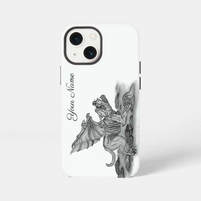 Golem Gargoyle Iphone Case (Back)