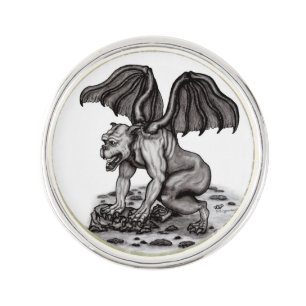 Golem Gargoyle Lapel Pin