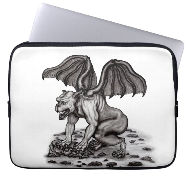 Golem Gargoyle Laptop Sleeve (Front)