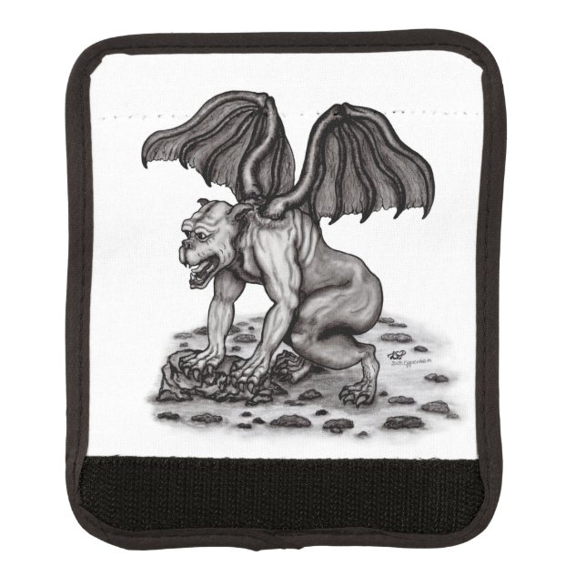 Golem Gargoyle Luggage Handle Wrap (Front)