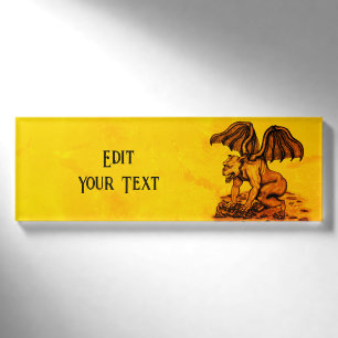Golem Gargoyle Name Tag