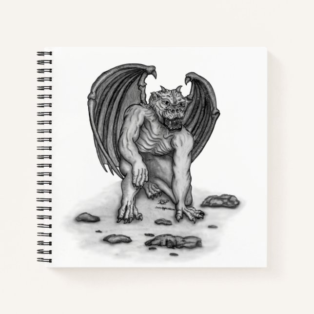 Golem Gargoyle Notebook (Front)