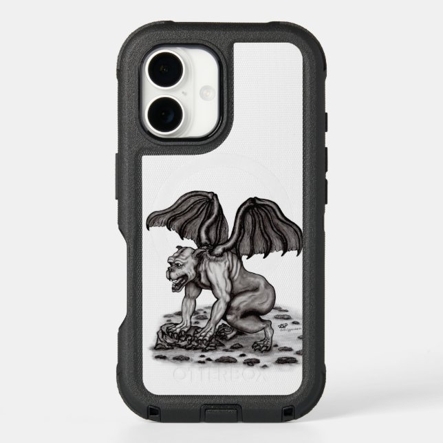 Golem Gargoyle Otterbox iPhone Case (Back)