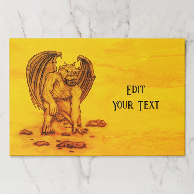 Golem Gargoyle Paper Pad (Front)