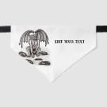Golem Gargoyle Pet Bandana Collar<br><div class="desc">Golem Gargoyle - Fantasy Art Pencil drawing by Krisi ArtKSZP >>> More Products in Store ArtKSZP >>> Category >>> Angel Devil Golem Gargoyle Troll Vampire</div>