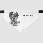 Golem Gargoyle Pet Bandana Collar<br><div class="desc">Golem Gargoyle - Fantasy Art Pencil drawing by Krisi ArtKSZP >>> More Products in Store ArtKSZP >>> Category >>> Angel Devil Golem Gargoyle Troll Vampire</div>