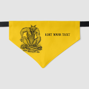 Golem Gargoyle Pet Bandana Collar